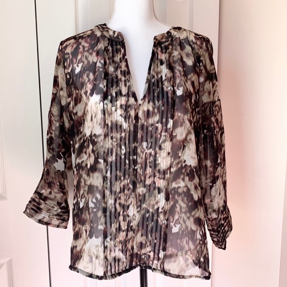 Floral Sheer Blouse - Picture 1 of 3
